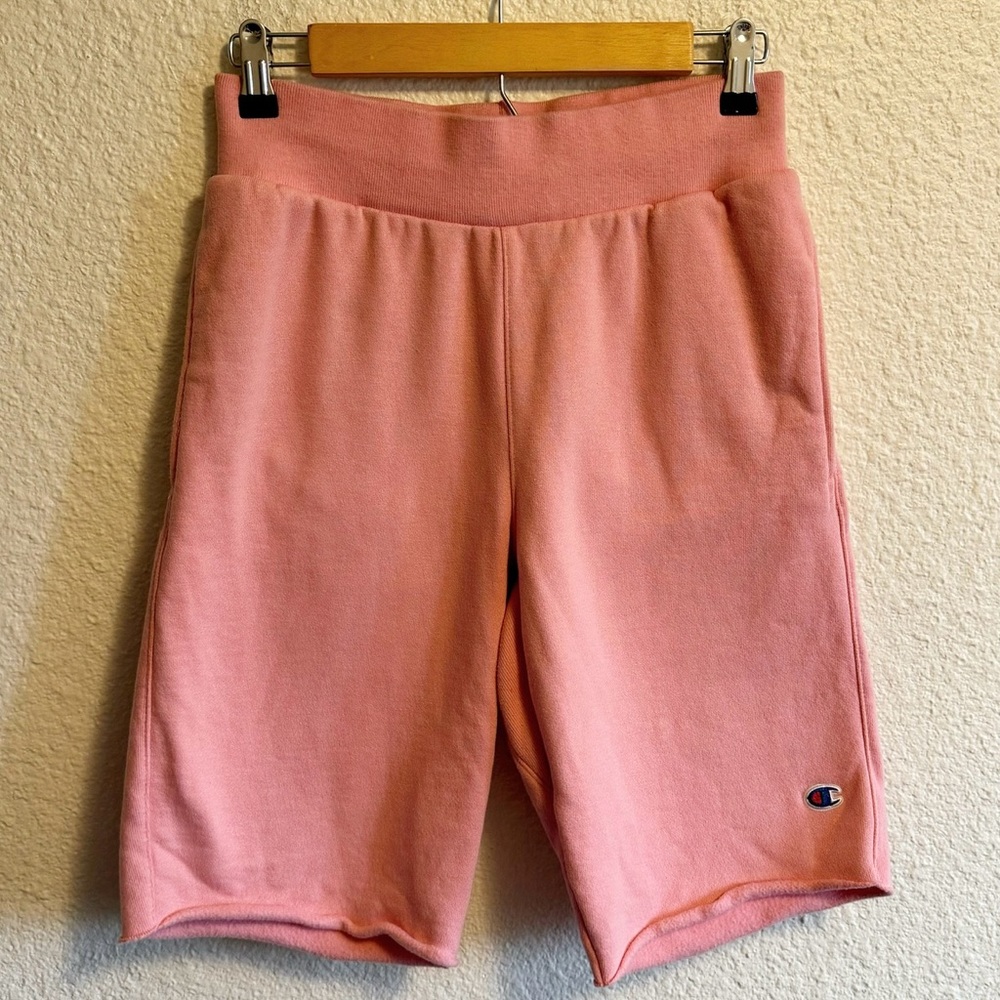 Champion Reverse Weave Bermuda Sweat Shorts Pink Women’s S